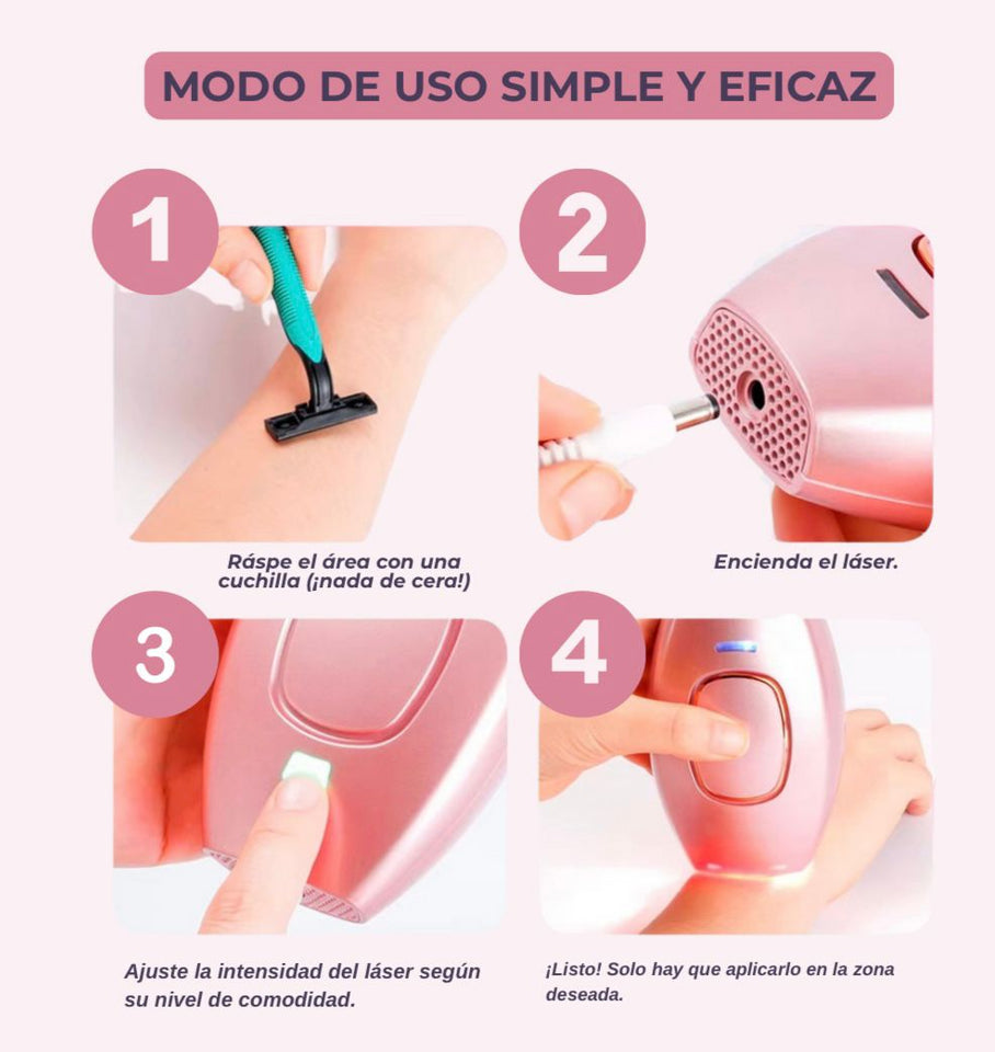 Combo de 3Q Beauty: Exfoliante Corporal de 350 ml y Depiladora Láser